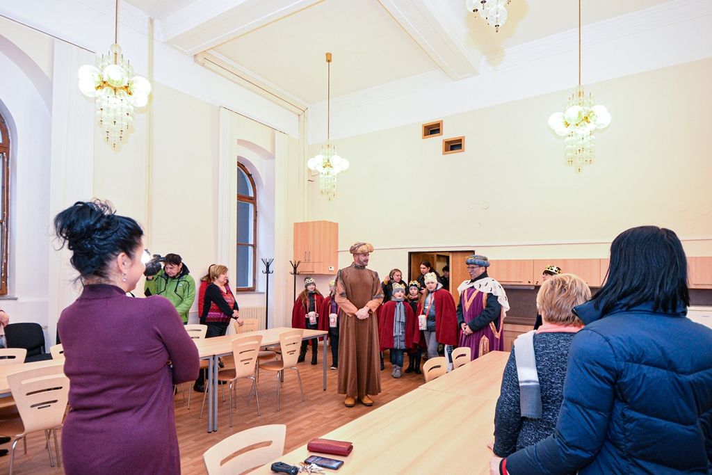 Tříkrálová sbírka slavnostně začala na plzeňské radnici (foto: M. Pecuch, 6. a 7.1.2020)
