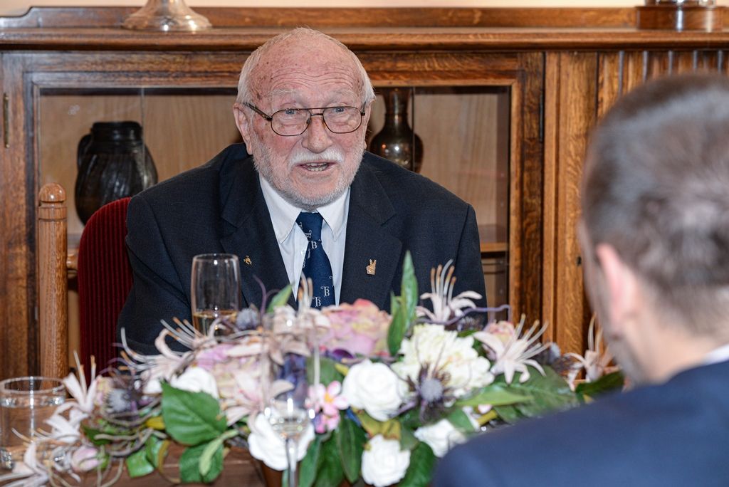 Primátor pogratuloval profesoru Zdeňku Mračkovi k 90. narozeninám (foto: M. Pecuch, 16.1.2020)