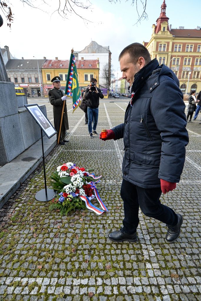 Plzeňští radní spolu s občany uctili památku Josefa Hlavatého (foto: M. Pecuch, 20.1.2020)