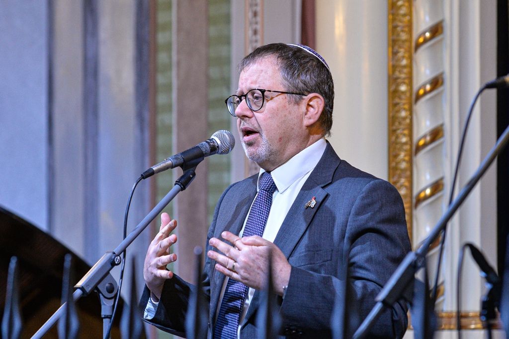 Občané v Plzni uctili památku deportovaných Židů před 78 lety (foto: M. Pecuch, 26.1.2020)