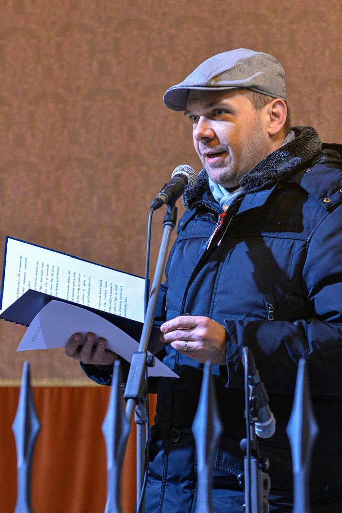 Občané v Plzni uctili památku deportovaných Židů před 78 lety (foto: M. Pecuch, 26.1.2020)