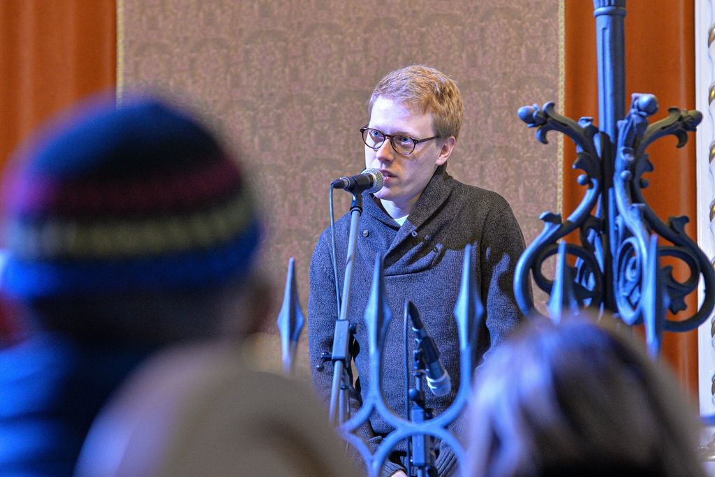 Občané v Plzni uctili památku deportovaných Židů před 78 lety (foto: M. Pecuch, 26.1.2020)