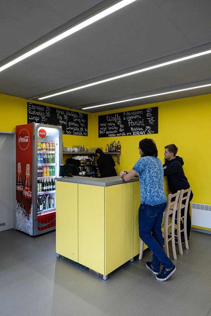 Nová kavárna Bomba Café na Atletickém stadionu města Plzně (foto: M. Pecuch, 28.1.2020)