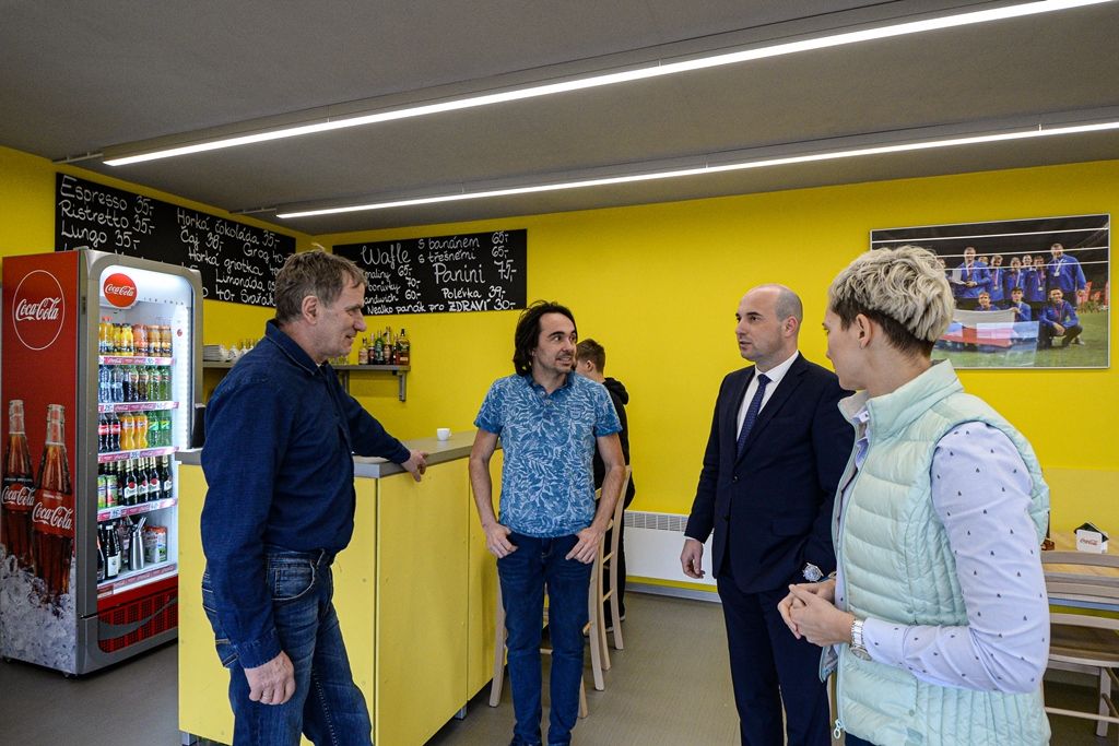 Nová kavárna Bomba Café na Atletickém stadionu města Plzně (foto: M. Pecuch, 28.1.2020)