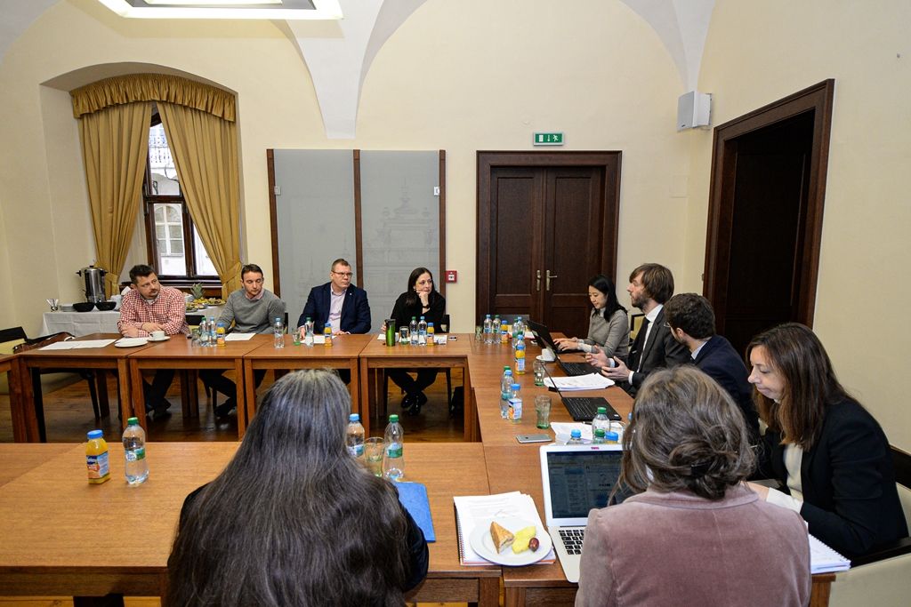 Zástupci OECD a Evropské komise přijeli na první výzkumnou misi do Plzně (foto: M. Pecuch, 29.1.2020)