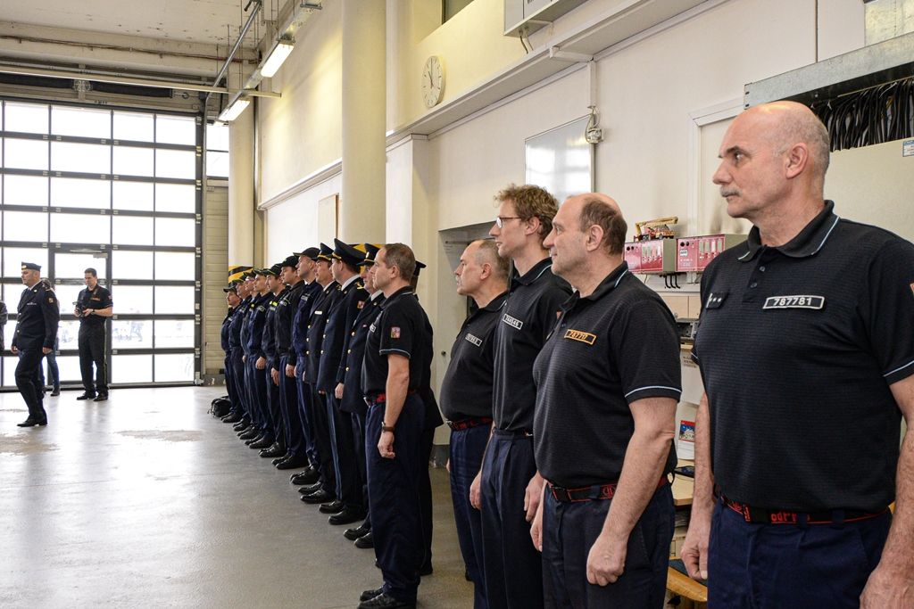 Hasiči v Plzni na Košutce mají novou supermoderní cisternu (foto: M. Pecuch, 28.2.2020)