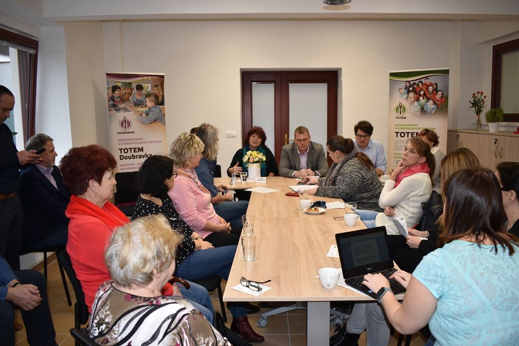 Totem na Doubravce (foto: A. Jarošová, 11.3.2020)