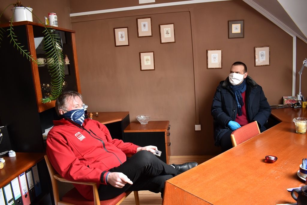 Primátor Plzně zjišťoval situaci v dalších sociálních zařízeních (foto: A. Jarošová, 26.3.2020)