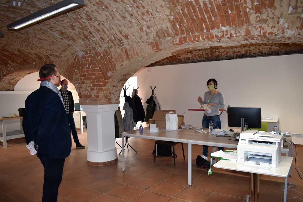 Primátor Baxa navštívil Kontaktní centrum a TOTEM (foto: A. Jarošová, 2.4.2020)