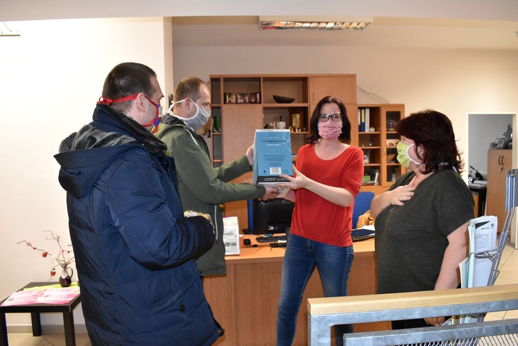 Primátor Baxa navštívil Kontaktní centrum a TOTEM (foto: A. Jarošová, 2.4.2020)