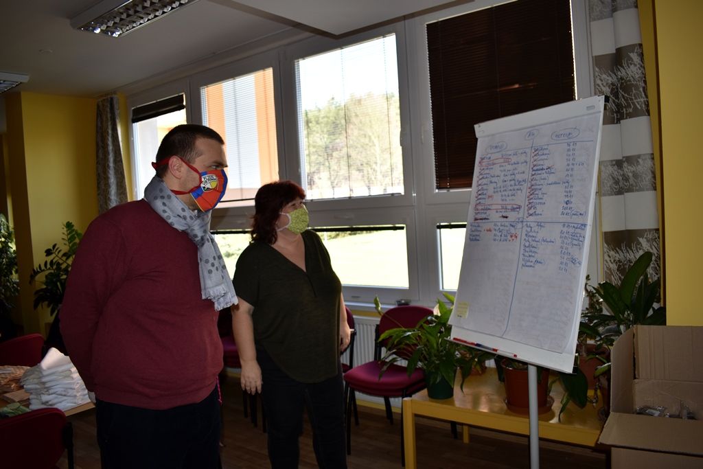 Primátor Baxa navštívil Kontaktní centrum a TOTEM (foto: A. Jarošová, 2.4.2020)