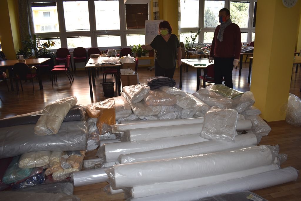 Primátor Baxa navštívil Kontaktní centrum a TOTEM (foto: A. Jarošová, 2.4.2020)