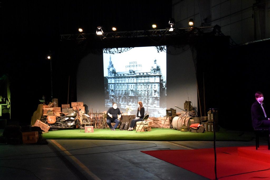 Studio Slavností svobody 2020 (foto: A. Jarošová, 2.5.2020)