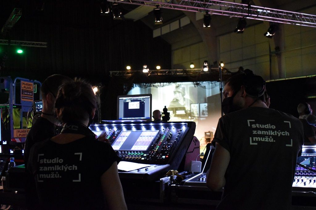 Studio Slavností svobody 2020 (foto: A. Jarošová, 2.5.2020)