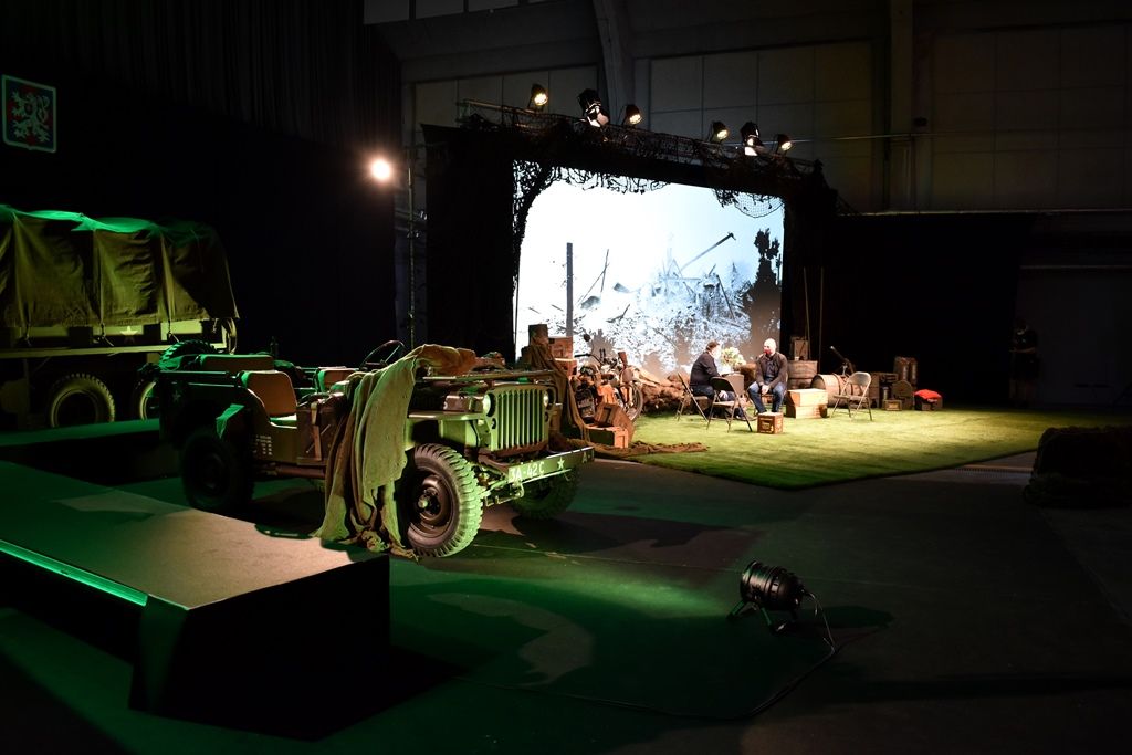 Studio Slavností svobody 2020 (foto: A. Jarošová, 2.5.2020)