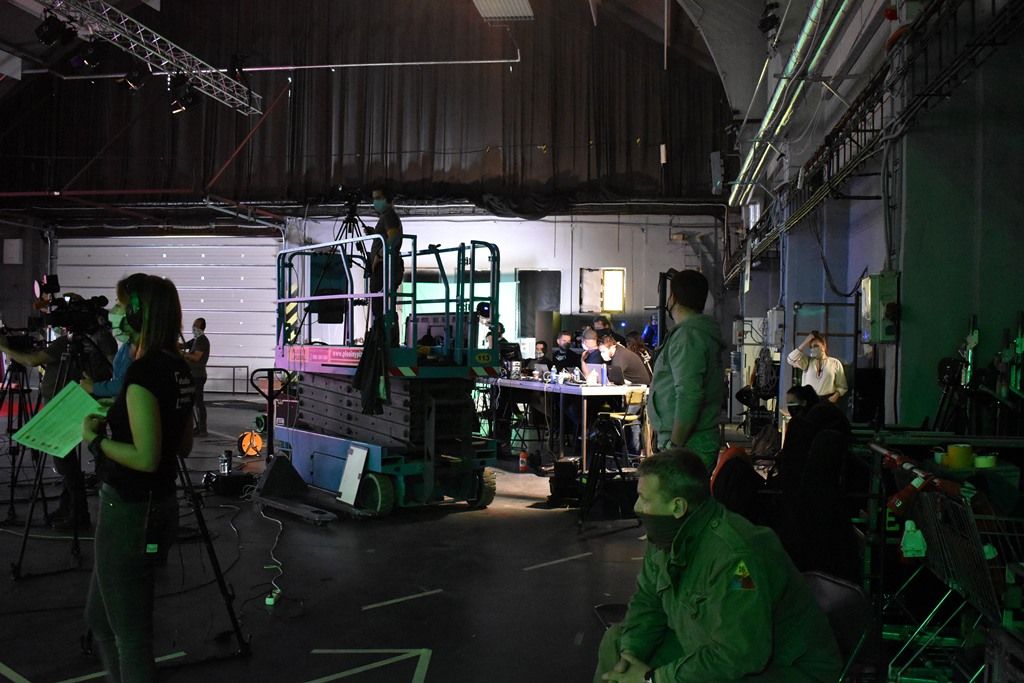 Studio Slavností svobody 2020 (foto: A. Jarošová, 2.5.2020)