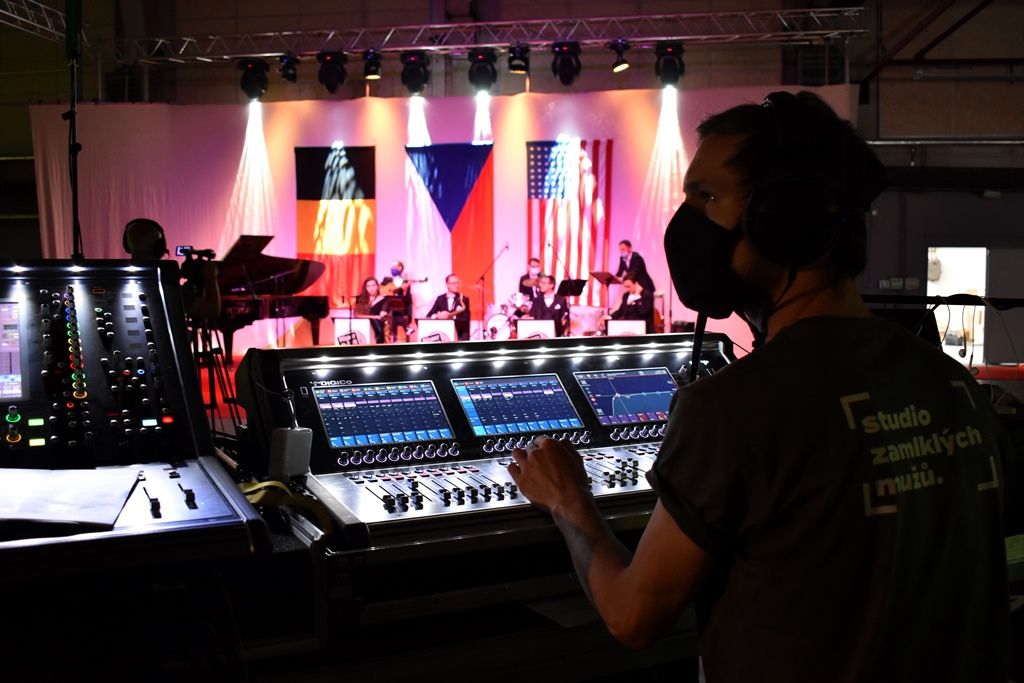 Studio Slavností svobody 2020 (foto: A. Jarošová, 2.5.2020)