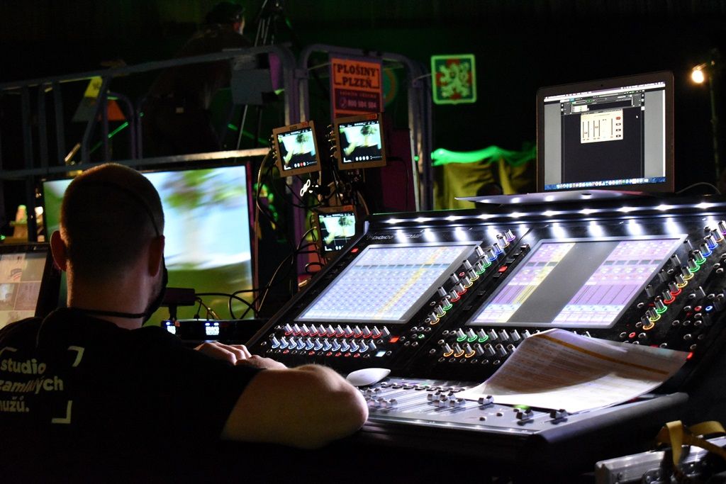 Studio Slavností svobody 2020 (foto: A. Jarošová, 2.5.2020)