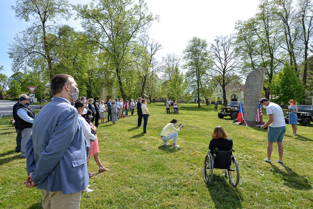Slavnosti svobody 2020 - Pietní akt v Kyšicích (foto: M. Pecuch, 8.5.2020)