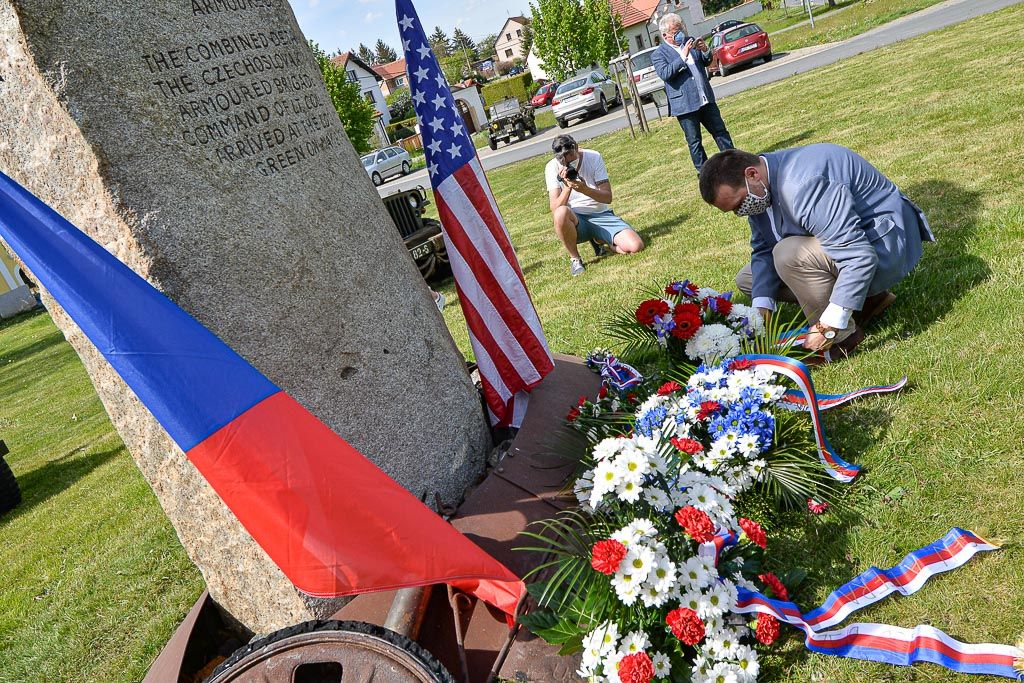 Slavnosti svobody 2020 - Pietní akt v Kyšicích (foto: M. Pecuch, 8.5.2020)