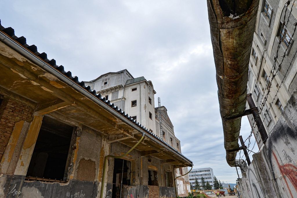 Stavba Technologického parku Dronet – Plzeň Světovar (foto: M. Pecuch, 20.5.2020)