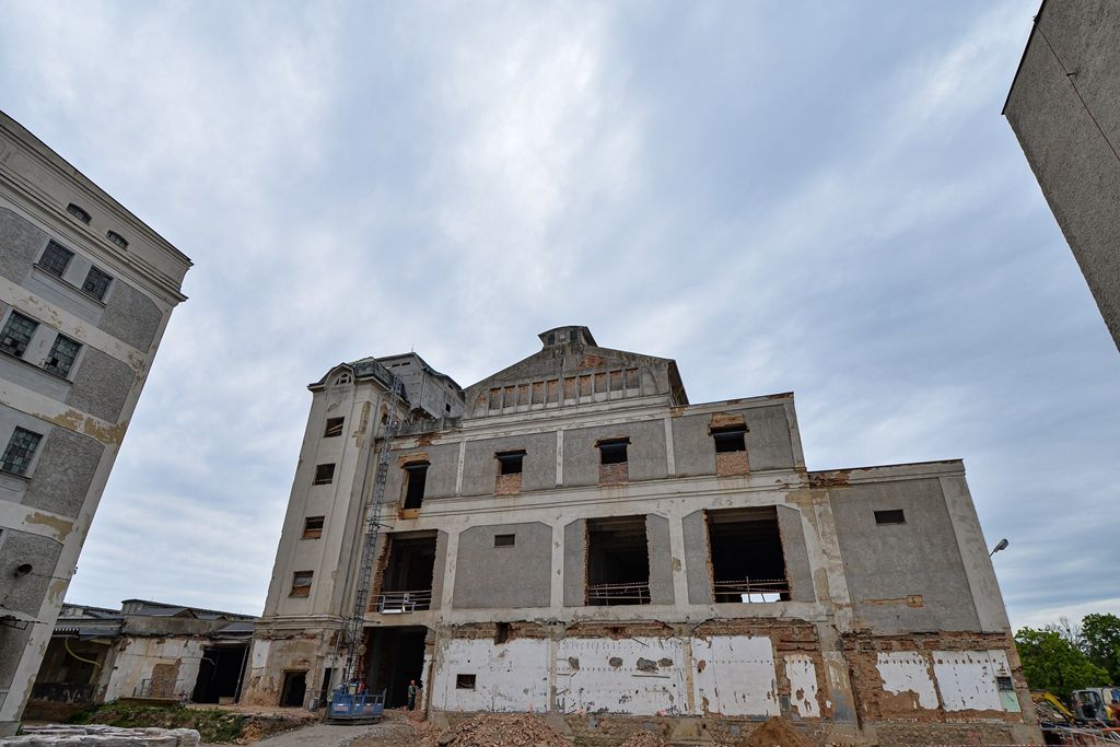 Stavba Technologického parku Dronet – Plzeň Světovar (foto: M. Pecuch, 20.5.2020)