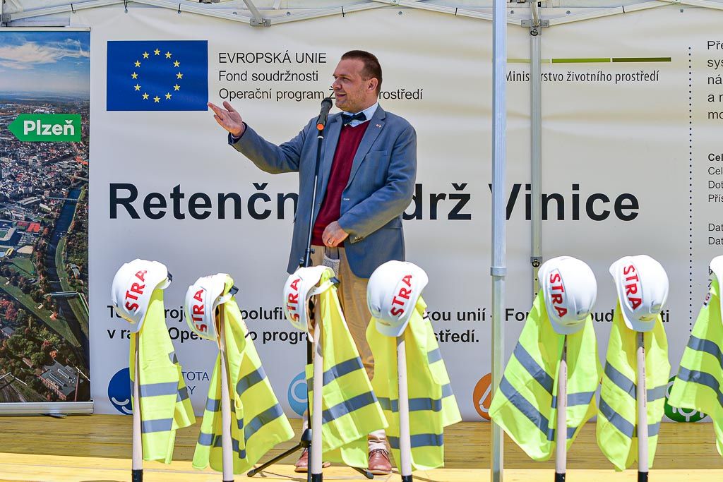 Zahájení stavby Retenční nádrž Vinice (foto: M. Pecuch, 1.6.2020)