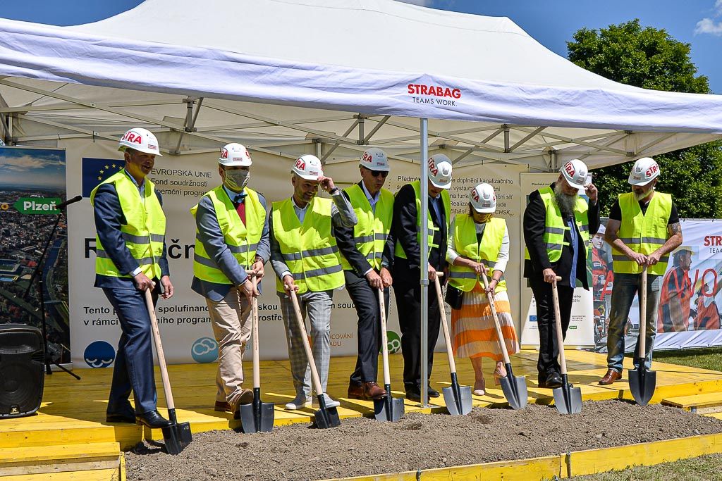 Zahájení stavby Retenční nádrž Vinice (foto: M. Pecuch, 1.6.2020)