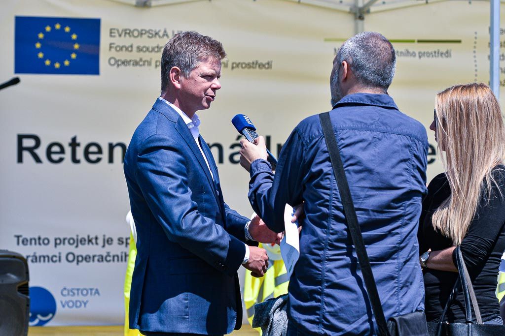 Zahájení stavby Retenční nádrž Vinice (foto: M. Pecuch, 1.6.2020)