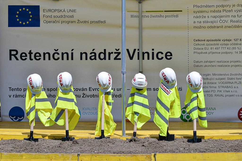 Zahájení stavby Retenční nádrž Vinice (foto: M. Pecuch, 1.6.2020)
