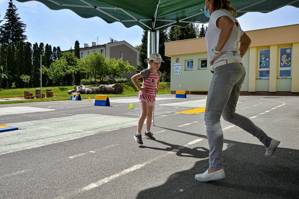 Sportovní hry v Mateřské škole Křimice (foto: M. Pecuch, 3.6.2020)