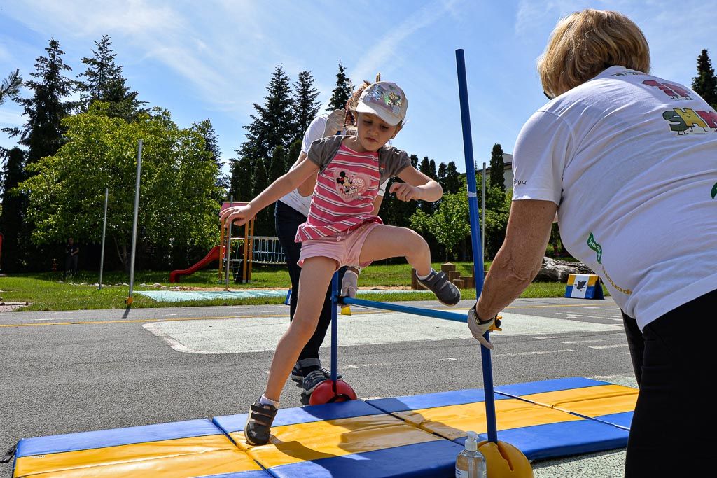 Sportovní hry v Mateřské škole Křimice (foto: M. Pecuch, 3.6.2020)
