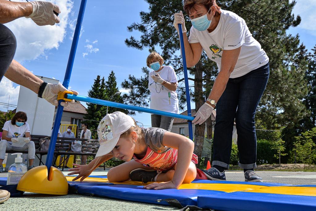Sportovní hry v Mateřské škole Křimice (foto: M. Pecuch, 3.6.2020)