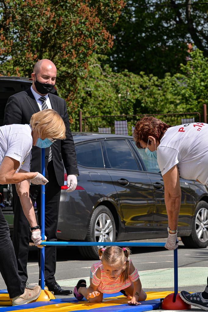Sportovní hry v Mateřské škole Křimice (foto: M. Pecuch, 3.6.2020)