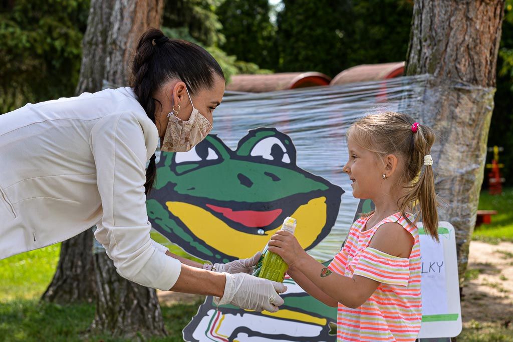 Sportovní hry v Mateřské škole Křimice (foto: M. Pecuch, 3.6.2020)