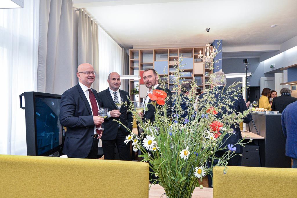 Nový sdílený prostor pro mladé firmy z oblasti virtuální reality v rámci BIC Plzeň (foto: M. Pecuch, 10.6.2020)
