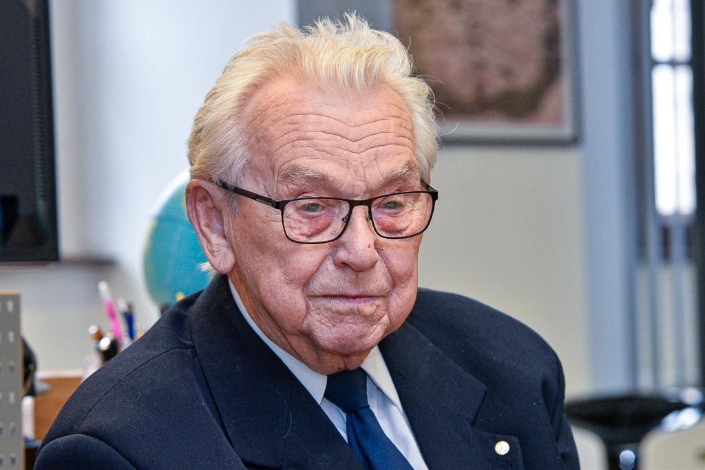 Přijetí jubilanta Richarda Smoly na plzeňské radnici (foto: M. Pecuch, 10.6.2020)