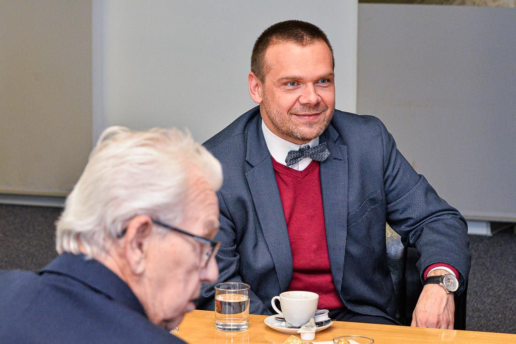 Přijetí jubilanta Richarda Smoly na plzeňské radnici (foto: M. Pecuch, 10.6.2020)