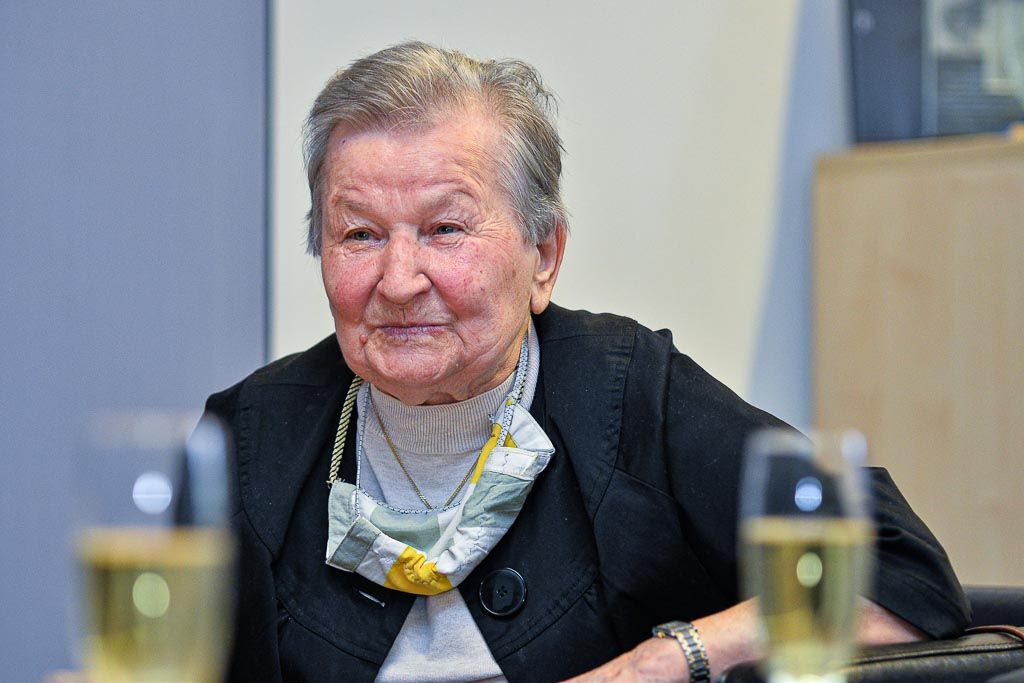 Přijetí jubilanta Richarda Smoly na plzeňské radnici (foto: M. Pecuch, 10.6.2020)