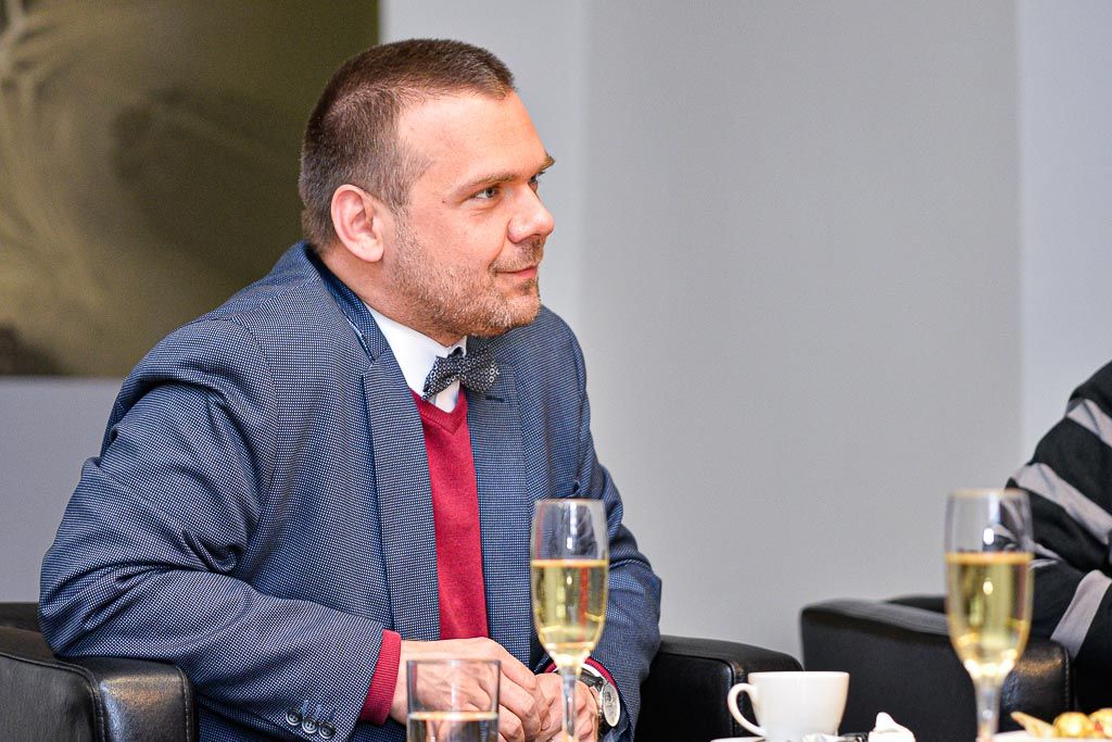 Přijetí jubilanta Richarda Smoly na plzeňské radnici (foto: M. Pecuch, 10.6.2020)