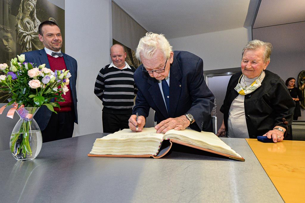 Přijetí jubilanta Richarda Smoly na plzeňské radnici (foto: M. Pecuch, 10.6.2020)