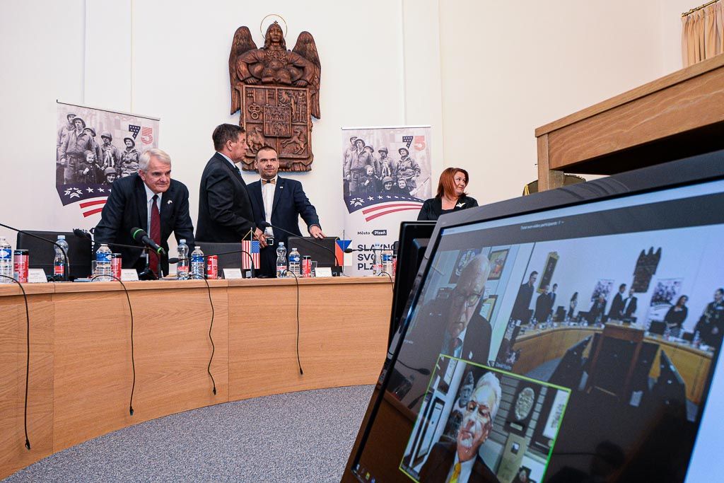 Čestné stipendium gen. George S. Pattona pro Martina Volfa (foto: M. Pecuch, 24.6.2020)