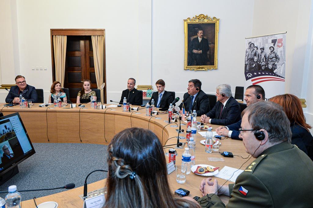 Čestné stipendium gen. George S. Pattona pro Martina Volfa (foto: M. Pecuch, 24.6.2020)