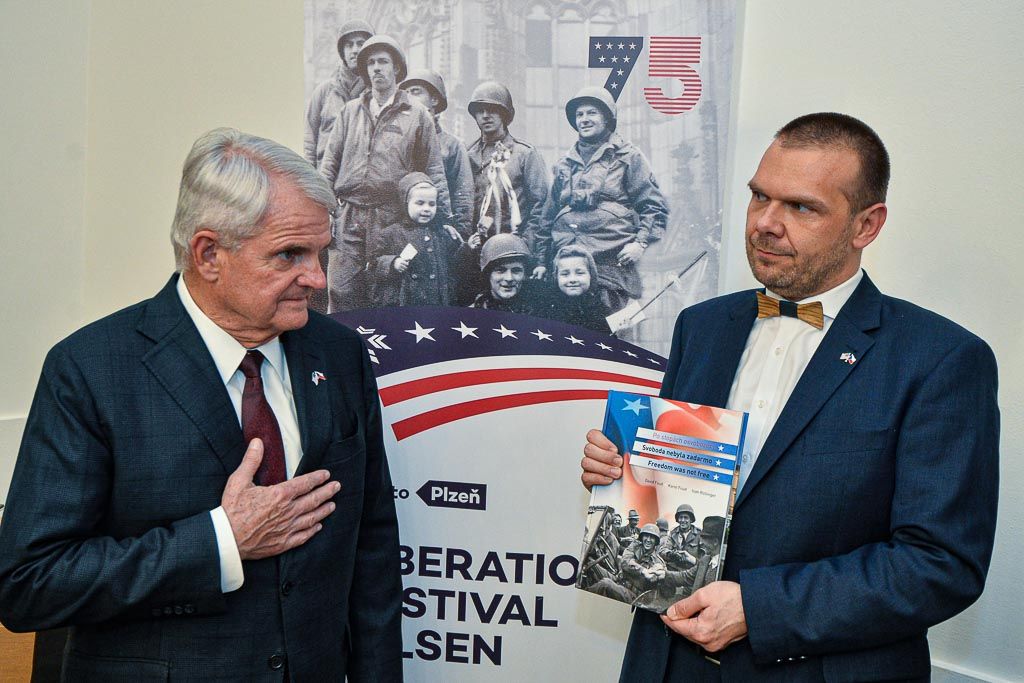 Čestné stipendium gen. George S. Pattona pro Martina Volfa (foto: M. Pecuch, 24.6.2020)