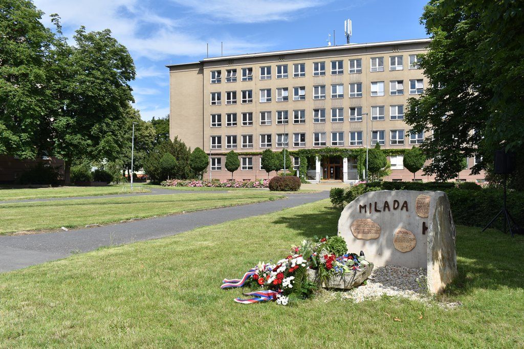 Milada Horáková - pietní akt (foto: A. Jarošová, 26.6.2020)