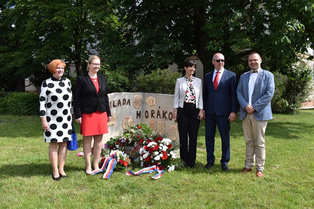 Milada Horáková - pietní akt (foto: A. Jarošová, 26.6.2020)