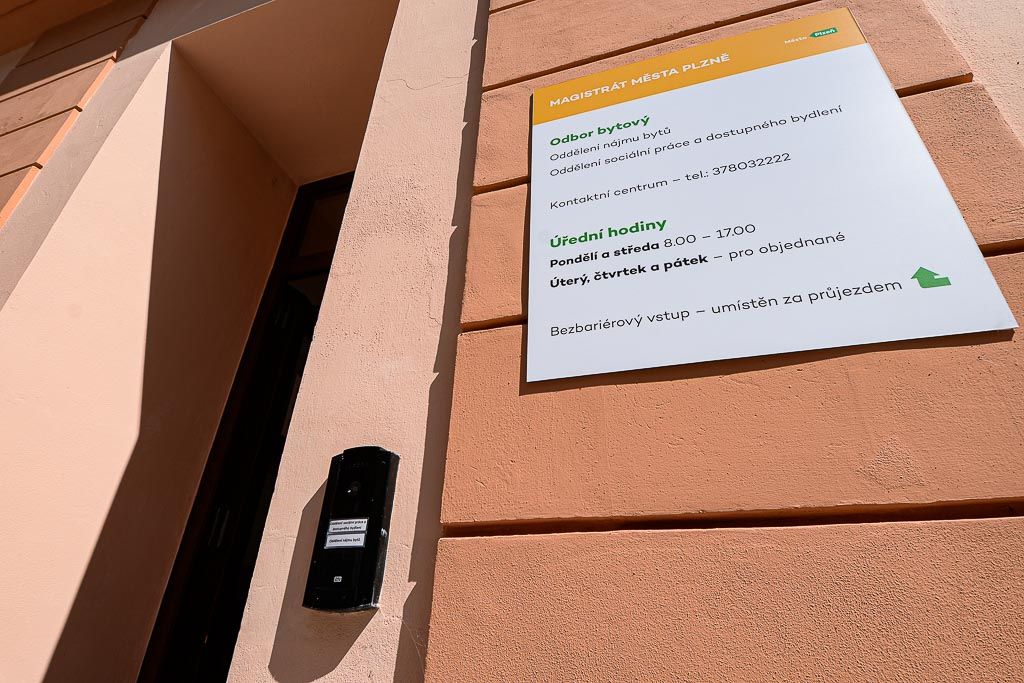 Nové Kontaktní místo pro bydlení v Plzni (foto: M. Pecuch, 30.6.2020)