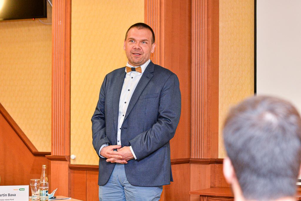 Podnikatelé ze soutěže NEJ inovátor se sešli se zástupci města (foto: M. Pecuch, 30.6.2020)