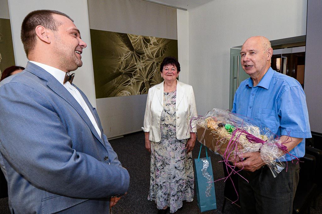 Plzeňský malíř Václav Malina oslavil 70. narozeniny (foto: M. Pecuch, 1.7.2020)