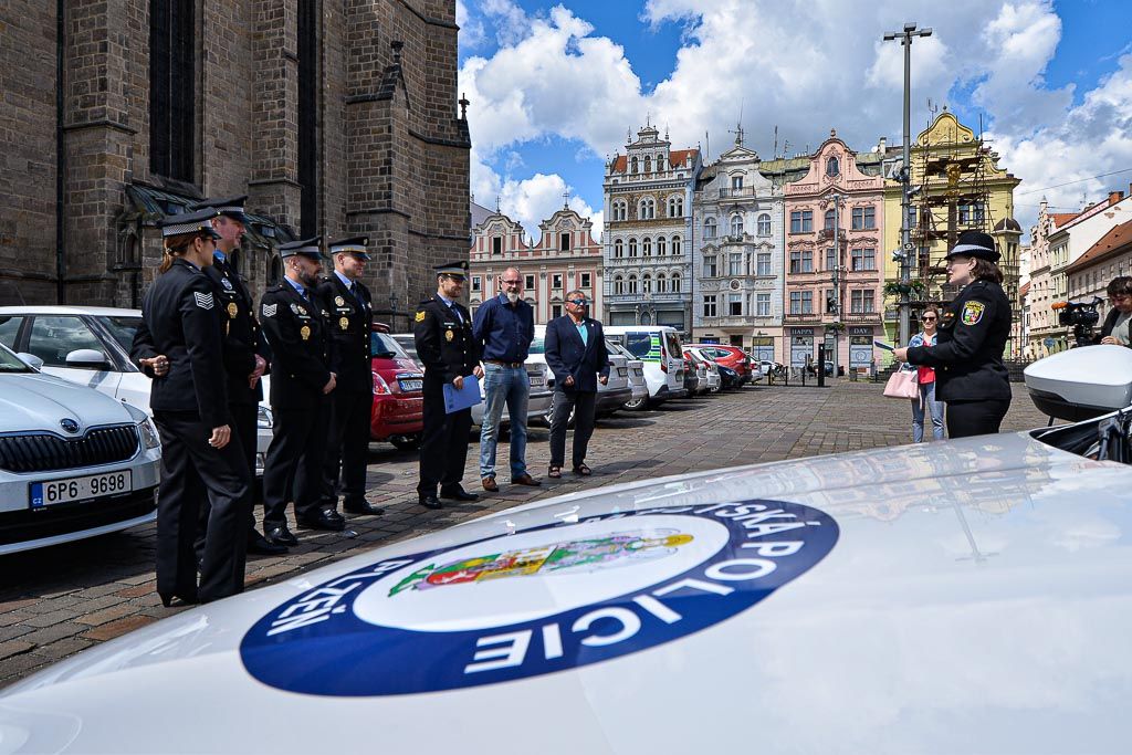 Plzeňští strážníci mají nové auto s radarem (foto: M. Pecuch, 3.7.2020)